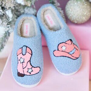 Cozi Western Shearling Slippers - Size M (7/8)